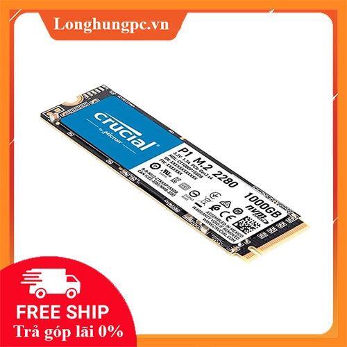 Ổ cứng SSD Crucial P1 1TB NVMe M.2 2280 PCIe Gen 3x4 (Đọc 2000MB/s - Ghi 1700MB/s)