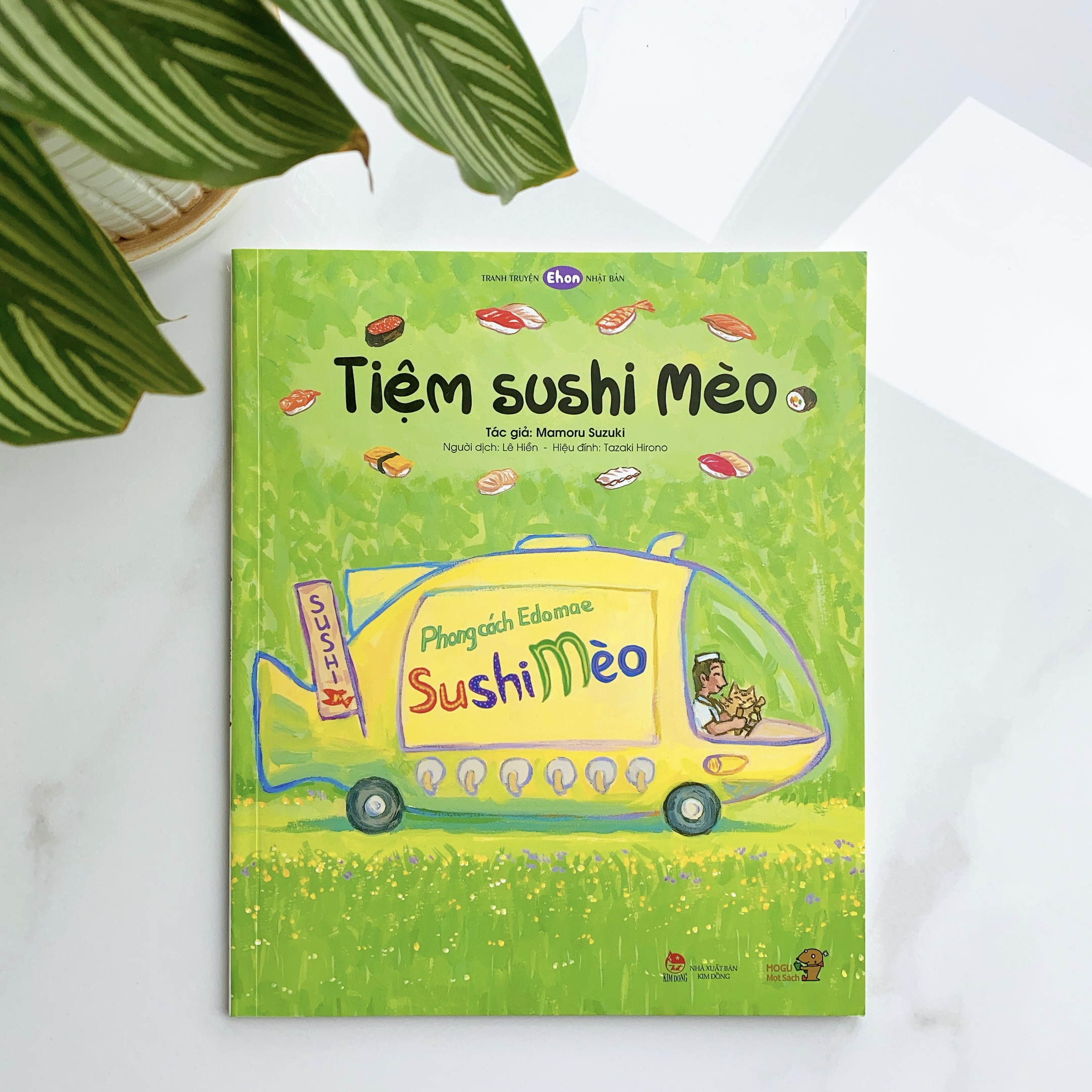 Ehon Phát triển quan sát cho bé 3 6 tuổi - Tiệm Sushi Mèo (Tranh truyện ehon Nhật Bản cho bé)