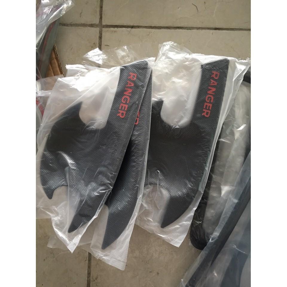 Bộ ốp tay và hõm cửa dành cho Ford Ranger màu đen