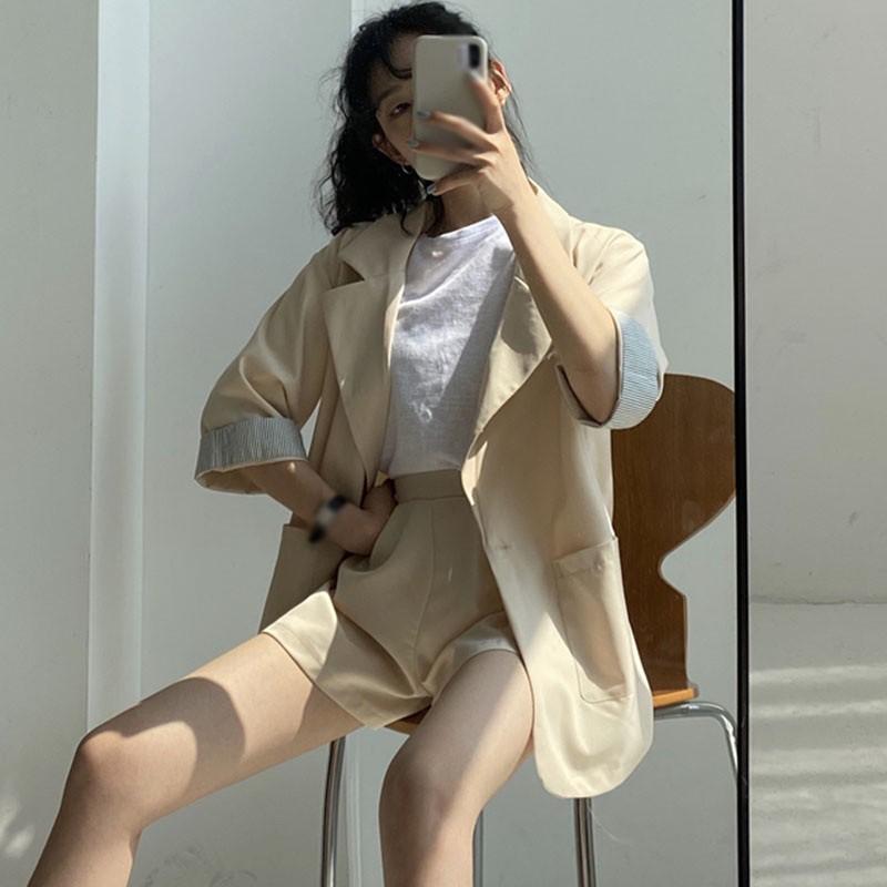 Áo Khoác Nữ Tay Dài Kẻ Sọc Thời Trang Thanh Lịch