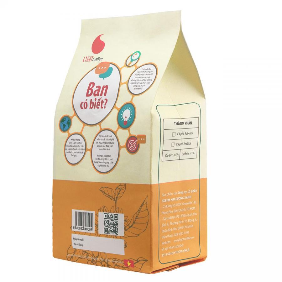 Cà phê hạt Light Coffee Chua Thanh Dịu Dàng 500g