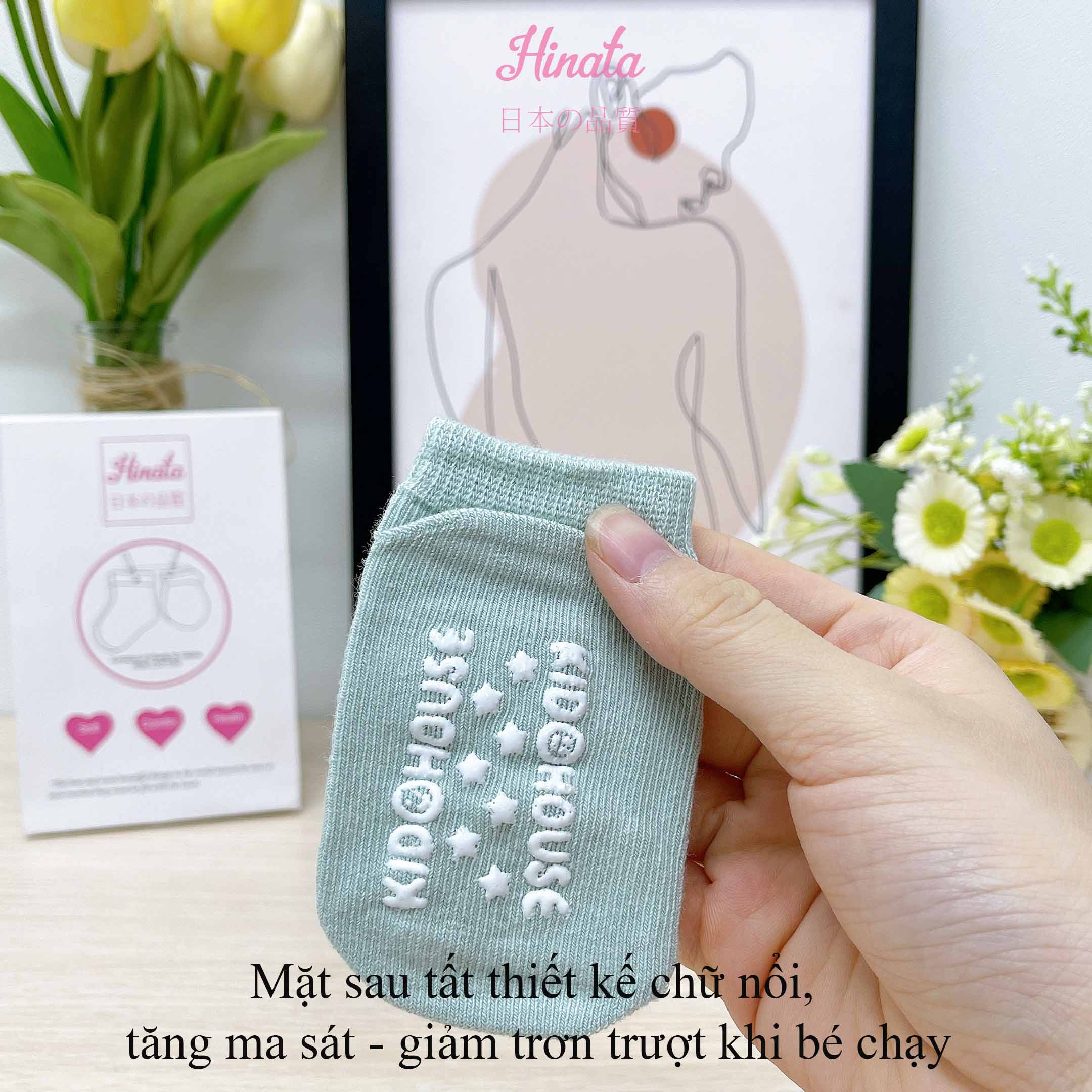 Set 4 Vớ hoạt hình Hinata Nhật Bản V11_100% Cotton, co dãn tốt