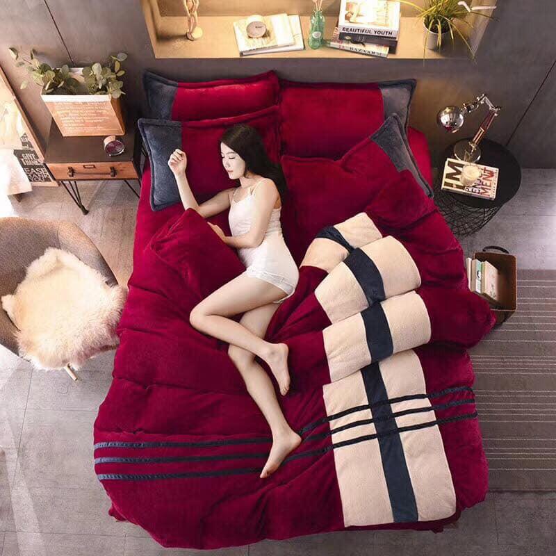 BỘ CHĂN GA NỈ NHUNG