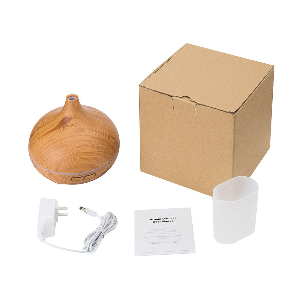 Hương Thơm Khuếch Tán Tinh Dầu Khuếch Tán Lọc Không Khí 500Ml Máy Phun Sương Tạo Độ Ẩm 12W Siêu Âm Hộ Gia Đình Không Khí Led 7 Màu Gradient