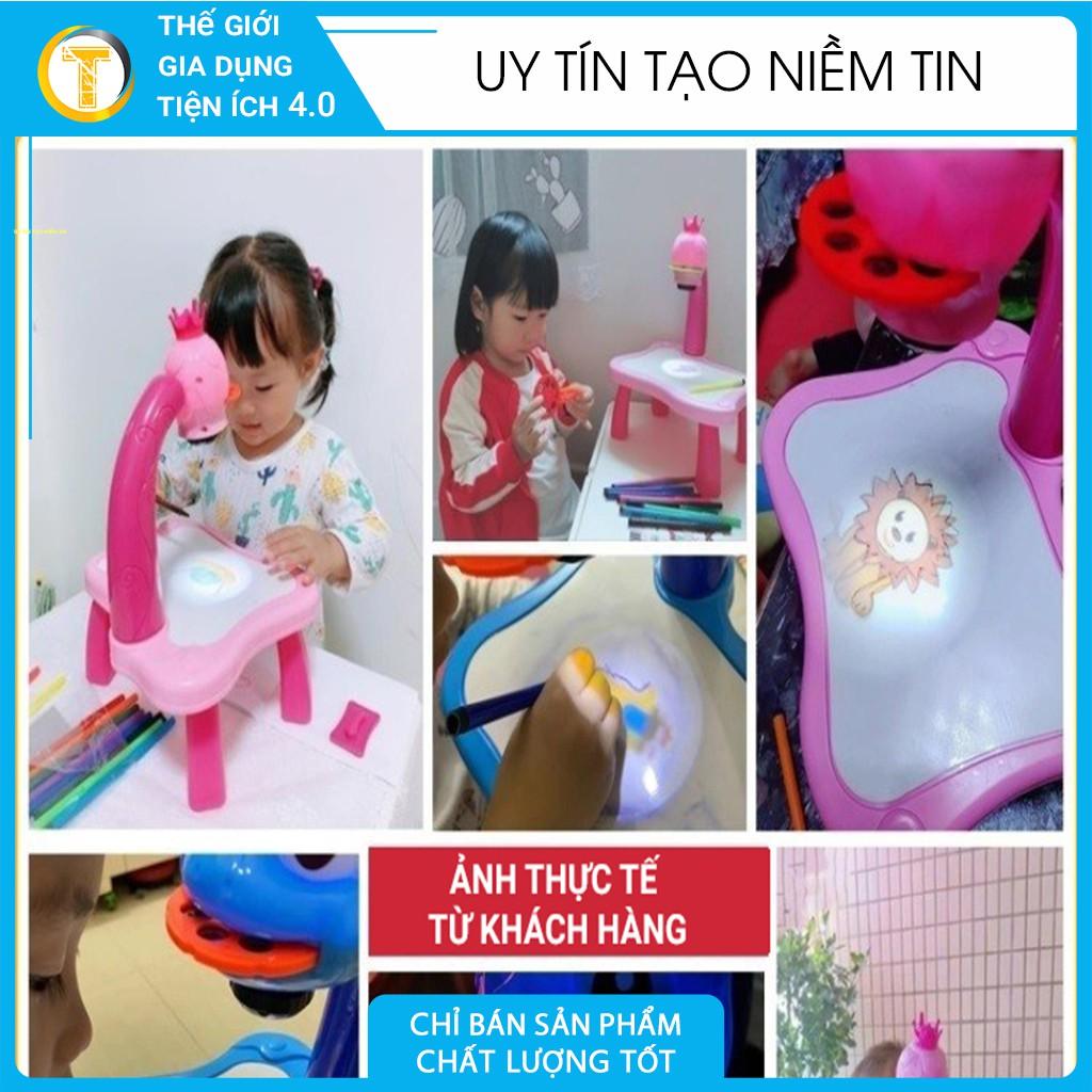 Bộ đèn bàn máy chiếu học vẽ thông minh đạt chuẩn châu Âu (CE), Bảng vẽ chiếu thiếu nhi, bảng vẽ chiếu màu đa năng,