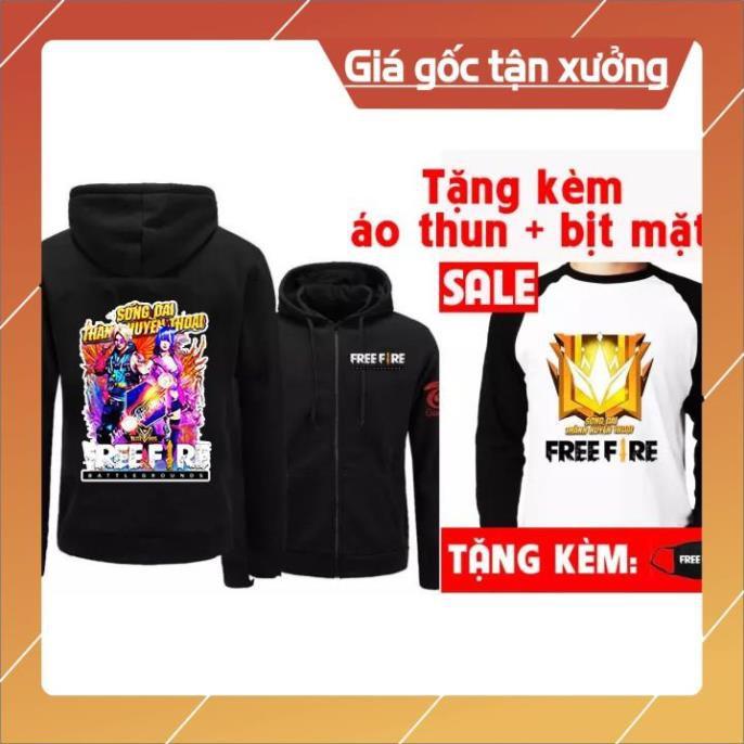 Áo khoác game Free Fire cực đẹp giá rẻ chất lượng