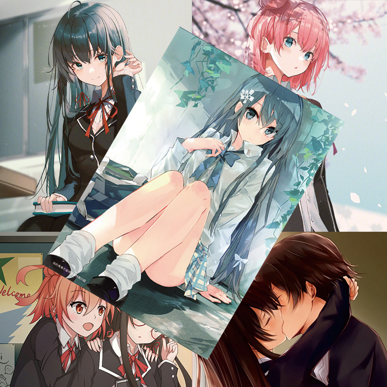 Bộ 8 tấm Poster Anime Oregairu