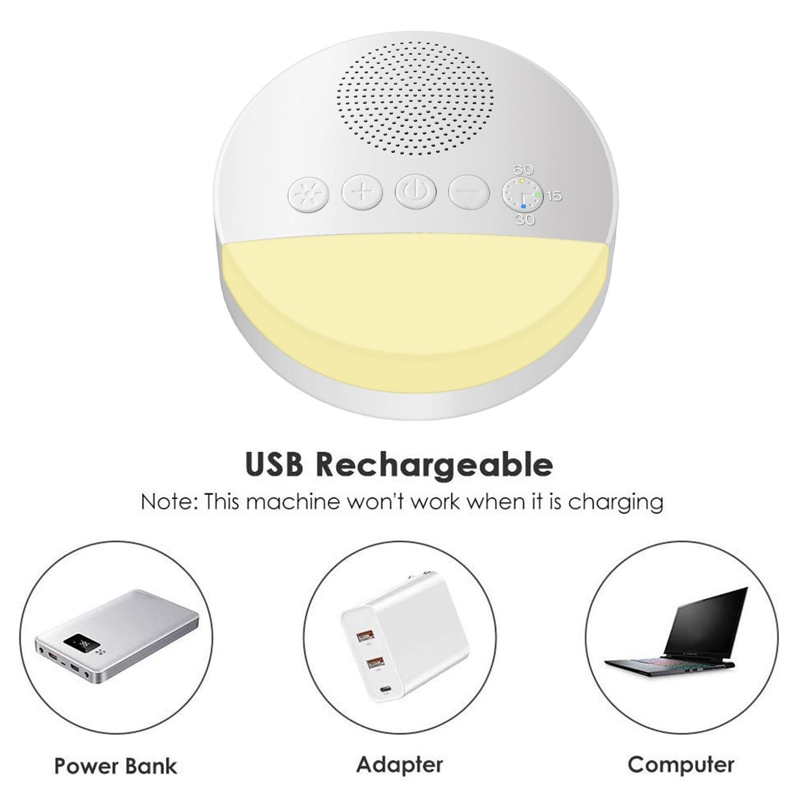 Machine Rechargeable with Soothing Sounds for Travel Home Adults