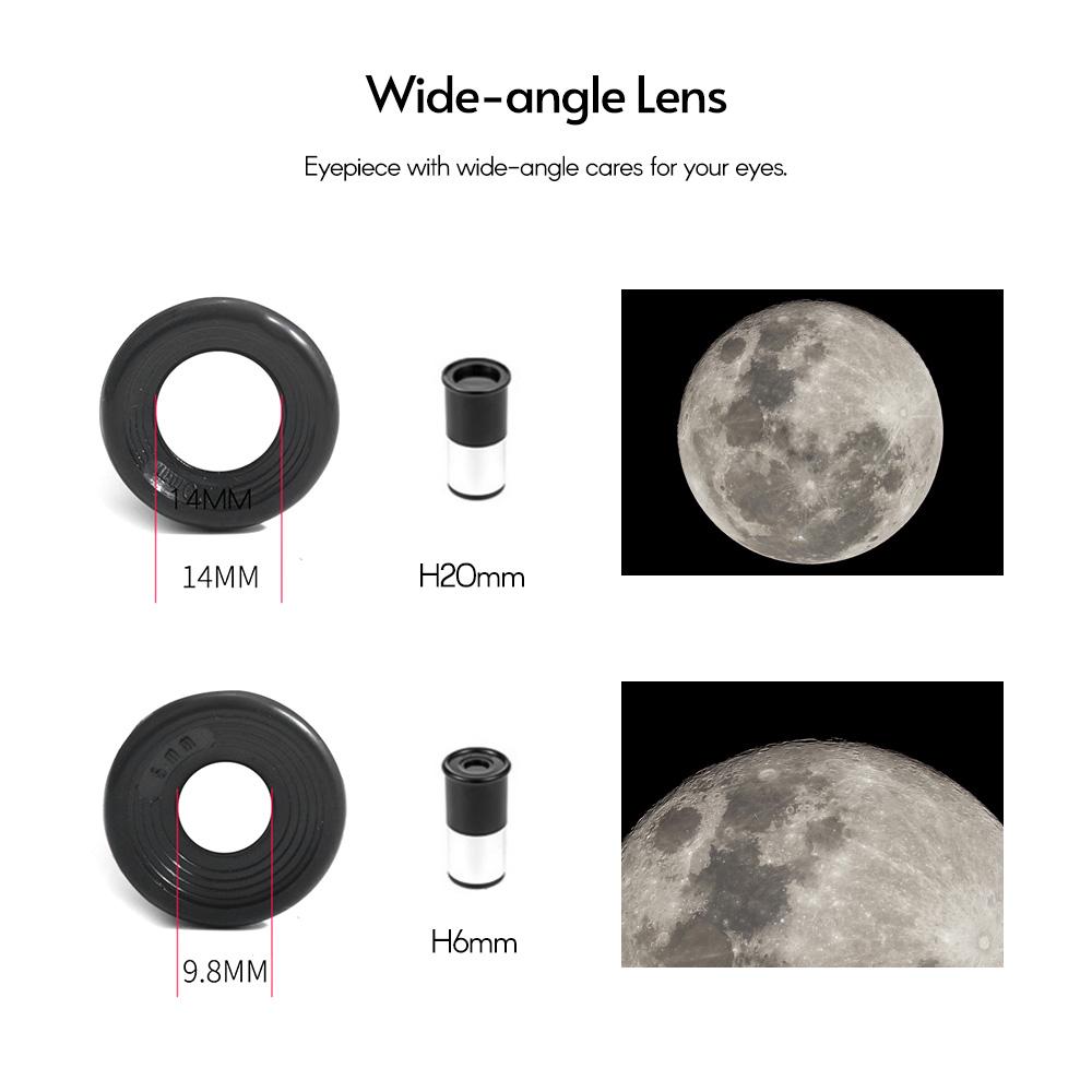 Astronomical Telescope Compact Portable Telescope of 90X Magnification with Finder Scope Adjustable Tripod for Kids