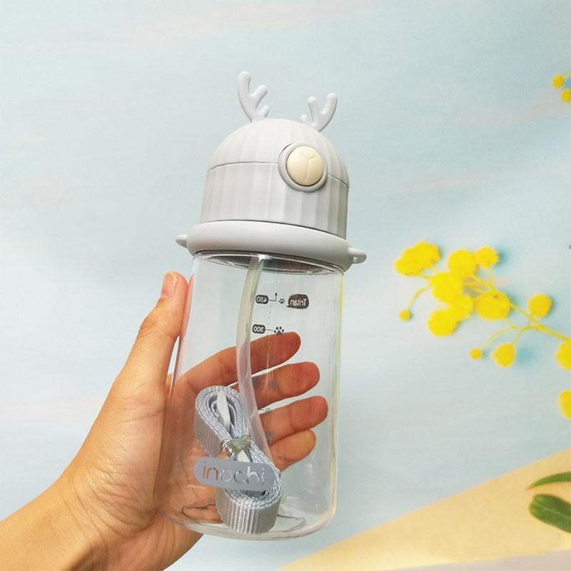 Bình Uống Nước Nhật Bản Cho Bé GOKI RUDY INOCHI 450 Ml