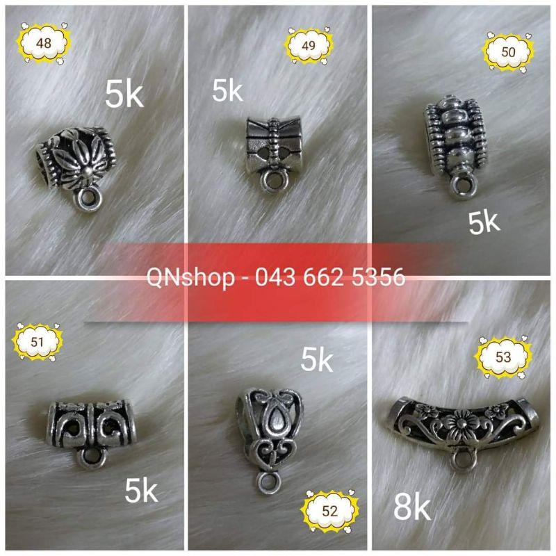 10 charm giả bạc, charm giả cổ làm vòng siêu đẹp.