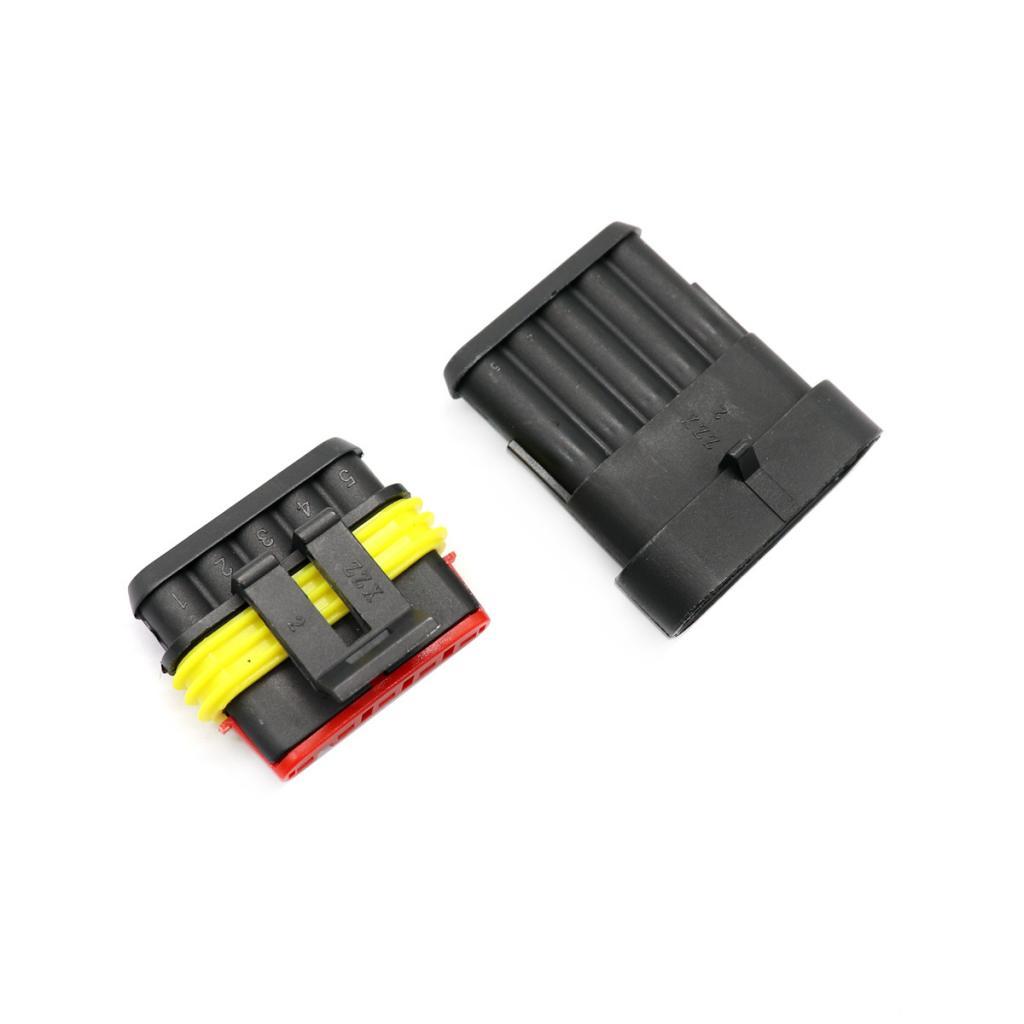 High Quality 5 Kit Waterproof Electrical Wire Cable 5 Pin Way Plug