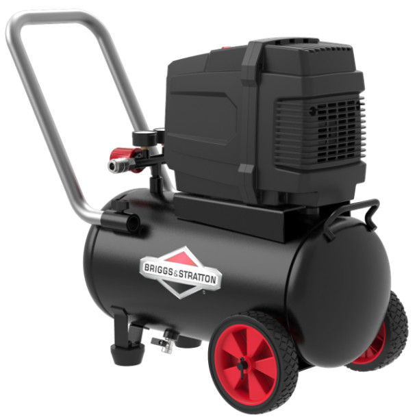 Máy nén khí không dầu hiệu B/S – BRIGGS &amp; STRATTON USA  bình chứa 24L công suất 1.5HP  MODEL 0202481- Hàng chính hãng