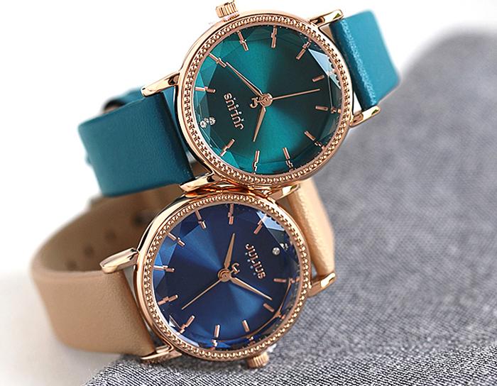 Đồng Hồ Nữ Dây Da Julius JA-1012B - Xanh Ngọc