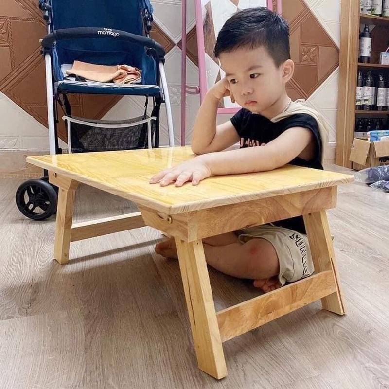 Bàn gỗ gấp gọn chân thang siêu tiện ích