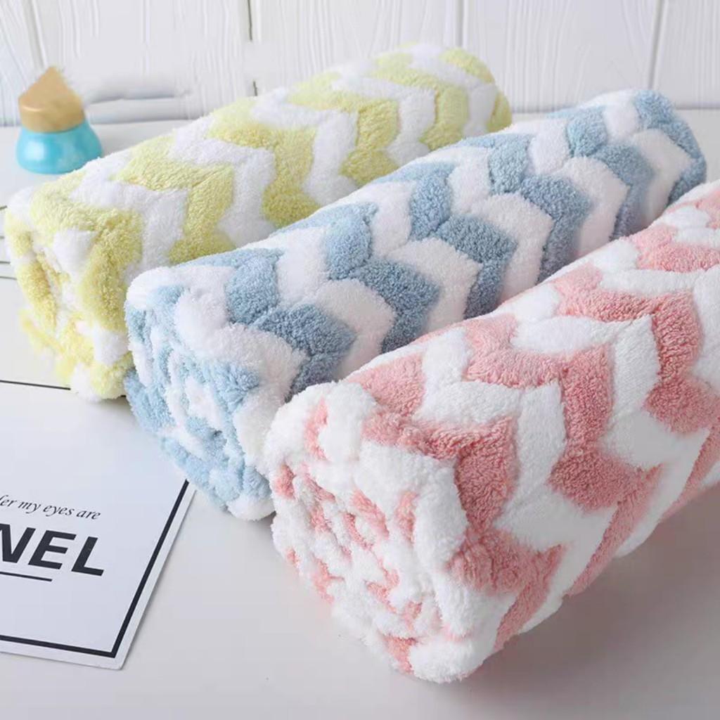 Khăn Cotton Quấn Tóc Cực Nhanh, Khô Tóc Siêu Tốc -Loại 1 cao cấp