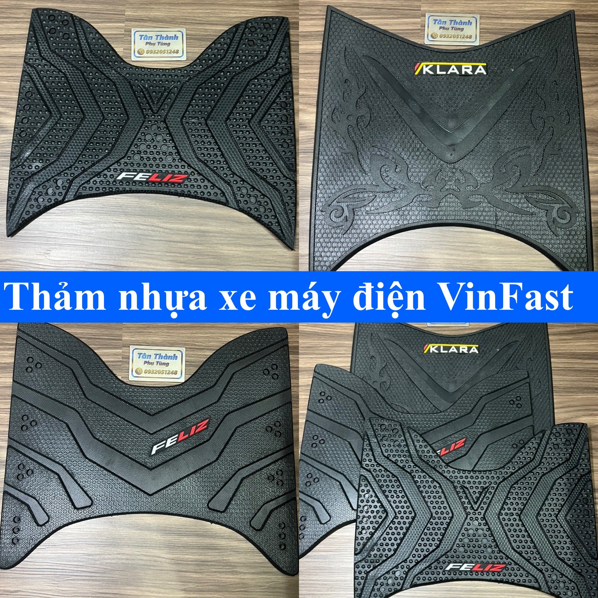 Thảm nhựa dành cho xe máy điện Vinfast: Klara, Feliz, Feliz S