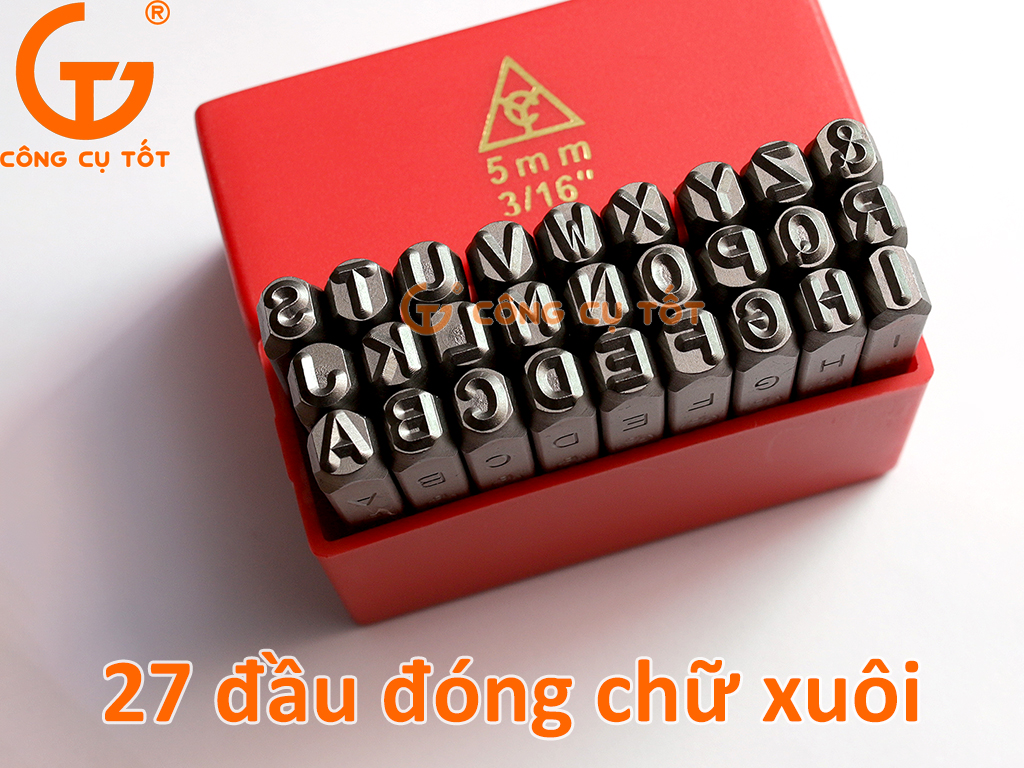 Bộ đóng chữ xuôi TOP 5mm