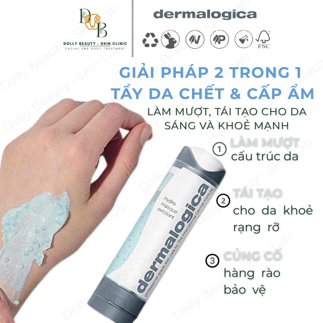 Mặt nạ tẩy da chết cấp ẩm HYDRO MASQUE EXFOLIANT của Dermalogica - Dolly Beauty