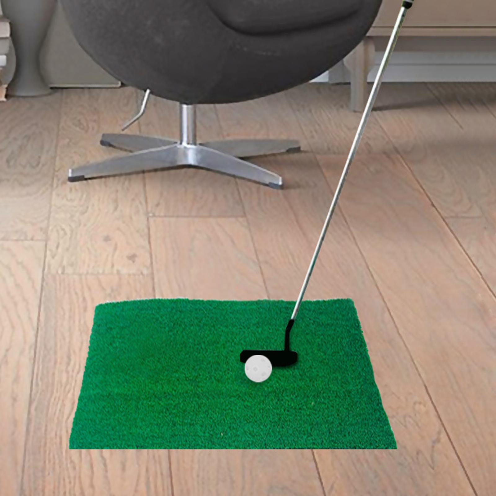 Golf Hitting Mat Portable Residential Practice Grass Mat Beginner Swing Detection Mat Golfer for Indoor & Outdoor