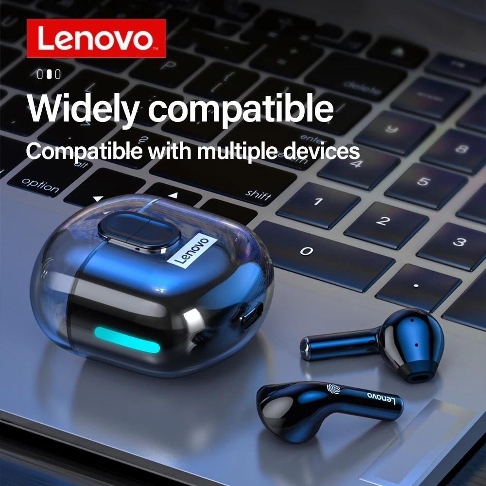 Tai nghe không dây Lenovo LP12 Bluetooth 5.0 âm thanh HD giảm ồn chống nước có mic thích hợp cho Android IOS-Hàng chính hãng