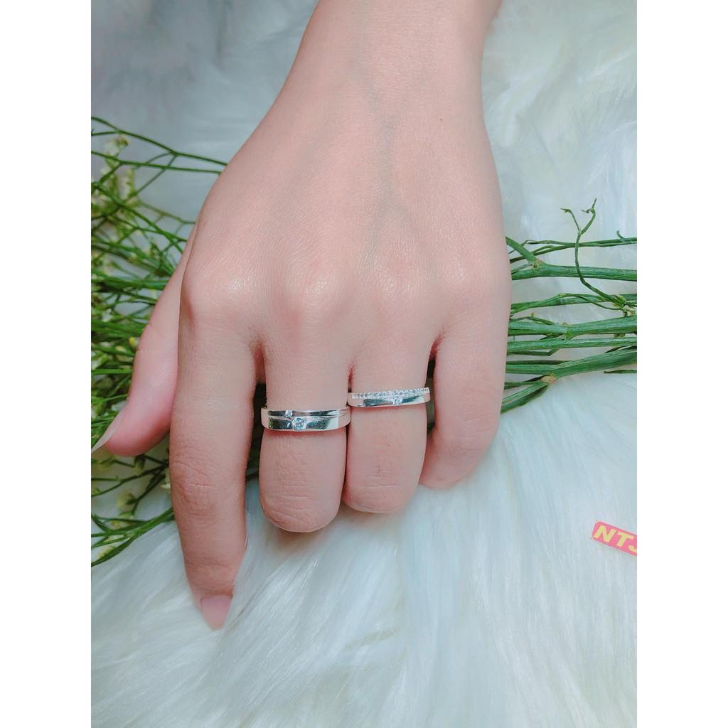 Nhẫn bạc đôi mẫu 07