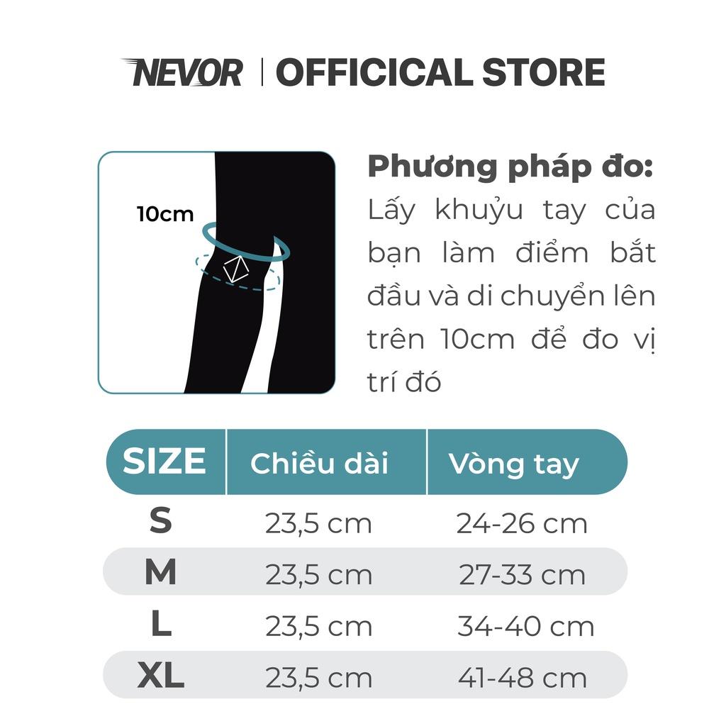 Bó khuỷu tay Nevor BKT03 thoáng khí, co dãn, đàn hồi, bảo vệ giảm đau khuỷu tay, cùi trỏ sử dụng cho bóng rổ, bóng đá