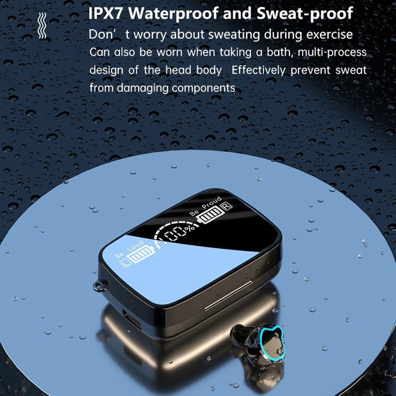 Tai Nghe Không Dây Bluetooth M9 IPX7 Chống Nước Giảm Tiếng Ồn Có Màn Hình LED Hiển Thị Cho Xiaomi iPhone Android