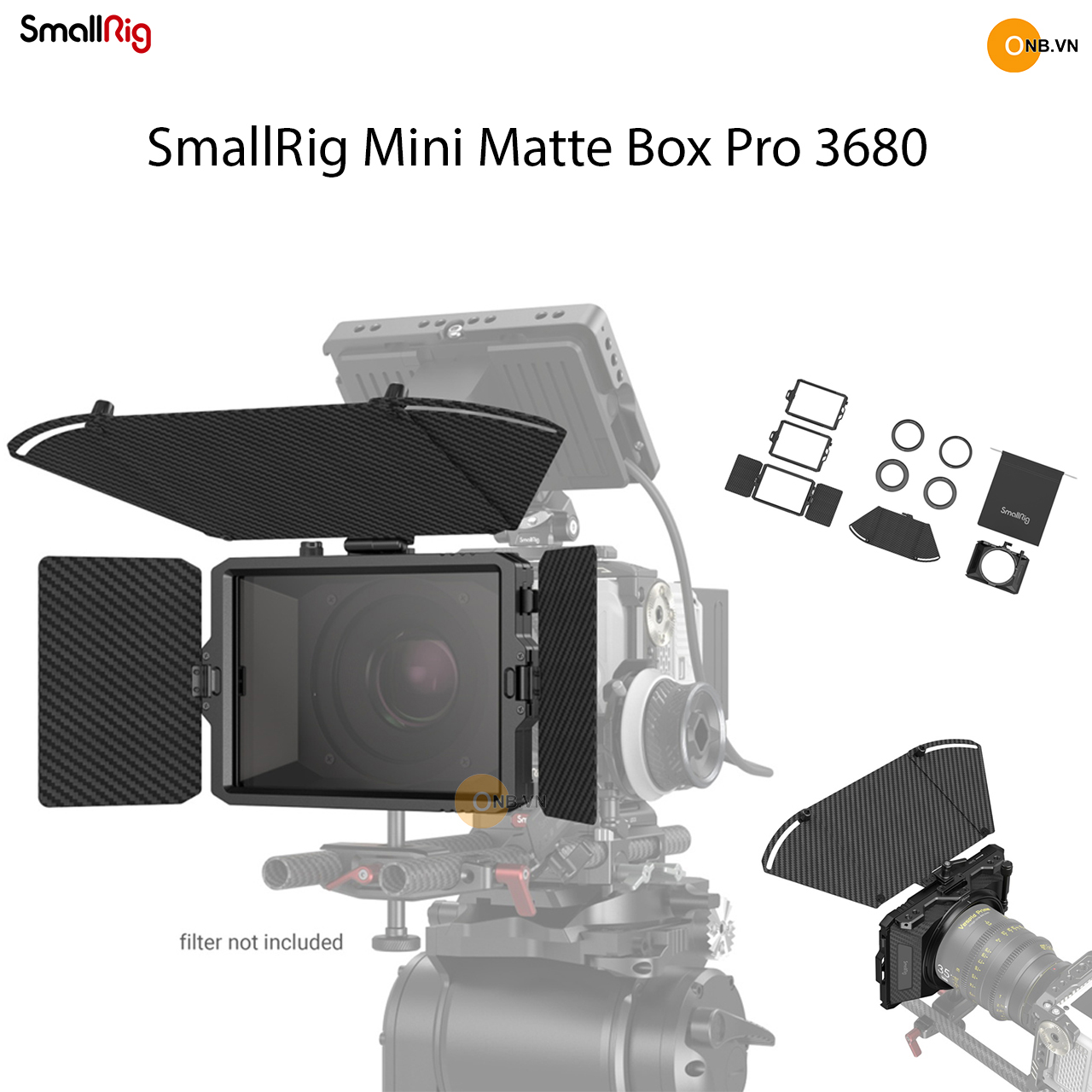 SmallRig Mini Matte Box Pro 3680 - Full set bộ hood che hỗ trợ quay