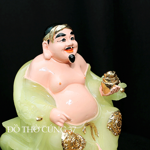 TƯỢNG THẦN TÀI THỔ ĐỊA MÀU XANH - MS 31