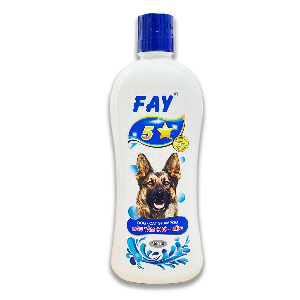 Dầu Tắm Chó, Mèo Fay 5 Sao 300ml - 5 tính năng cực Hot