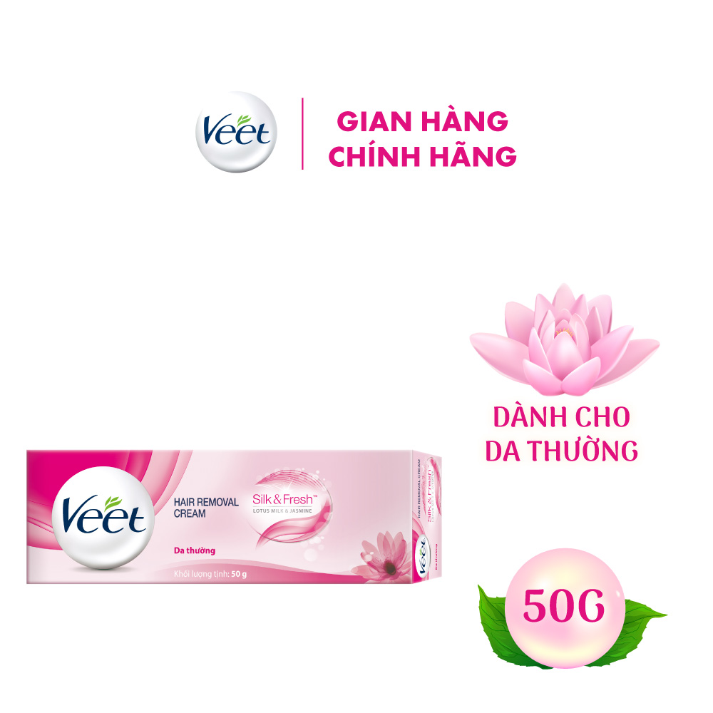 Kem Tẩy Lông Cho Da Thường Veet Silk Fresh 50G