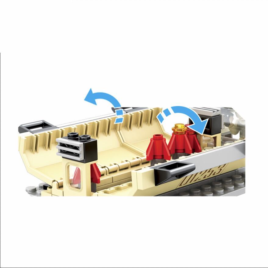 Đồ chơi lắp ráp xe tải phóng tên lửa Woma C0132A