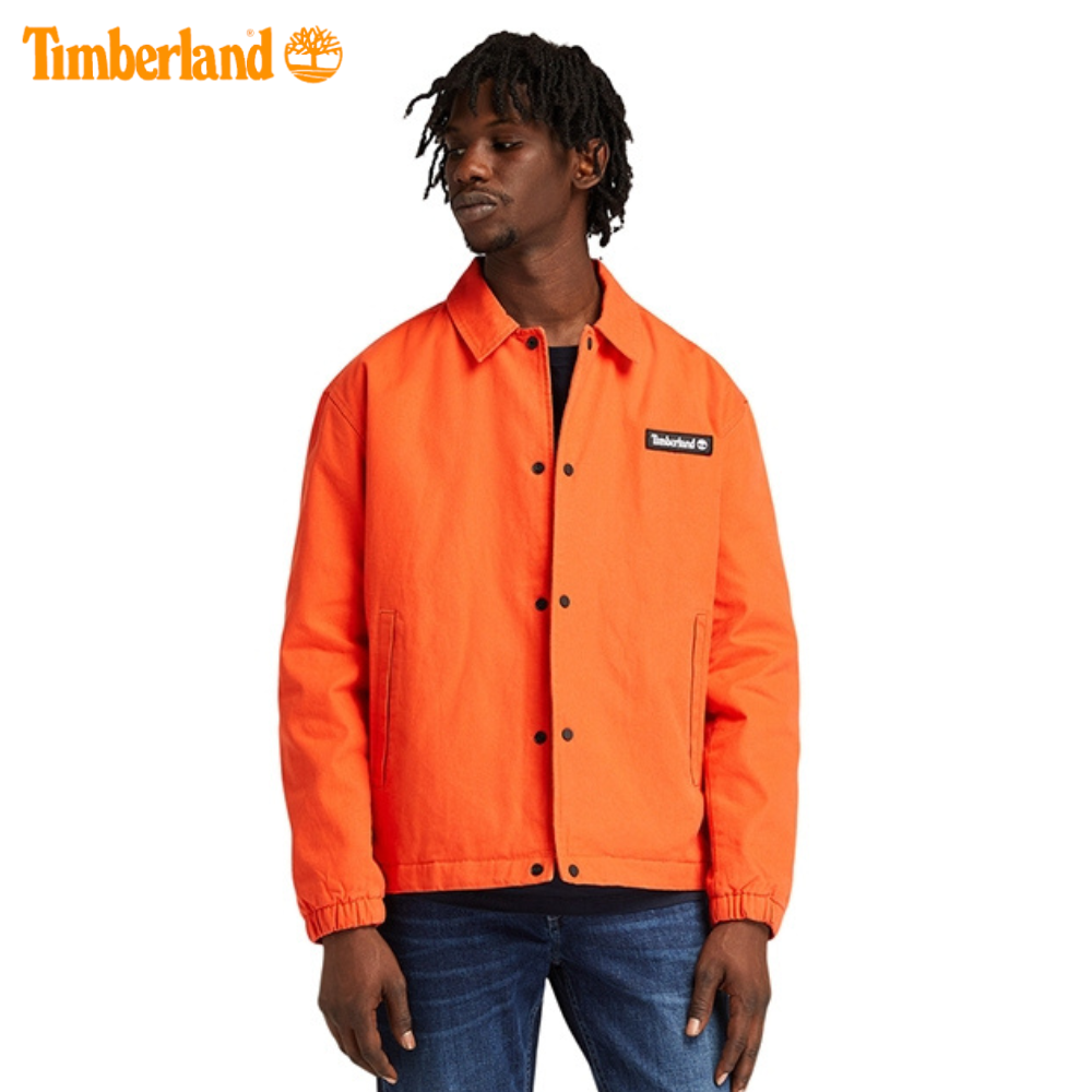 Original Áo Khoác Nam Timberland Coach jacket Spicy Orange TB0A229QEI