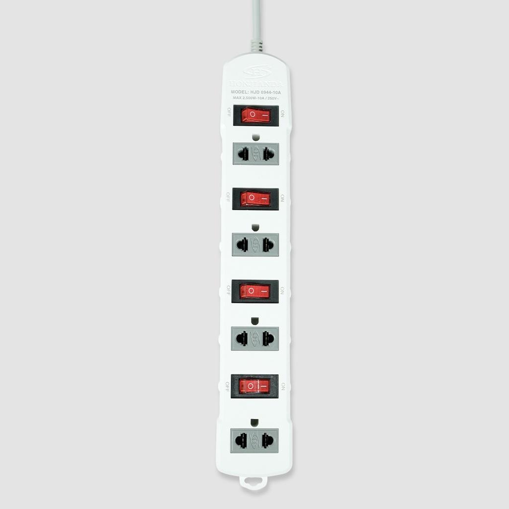 Ổ cắm điện HJD 0944-10A Dây 5 mét - an toàn chống quá tải