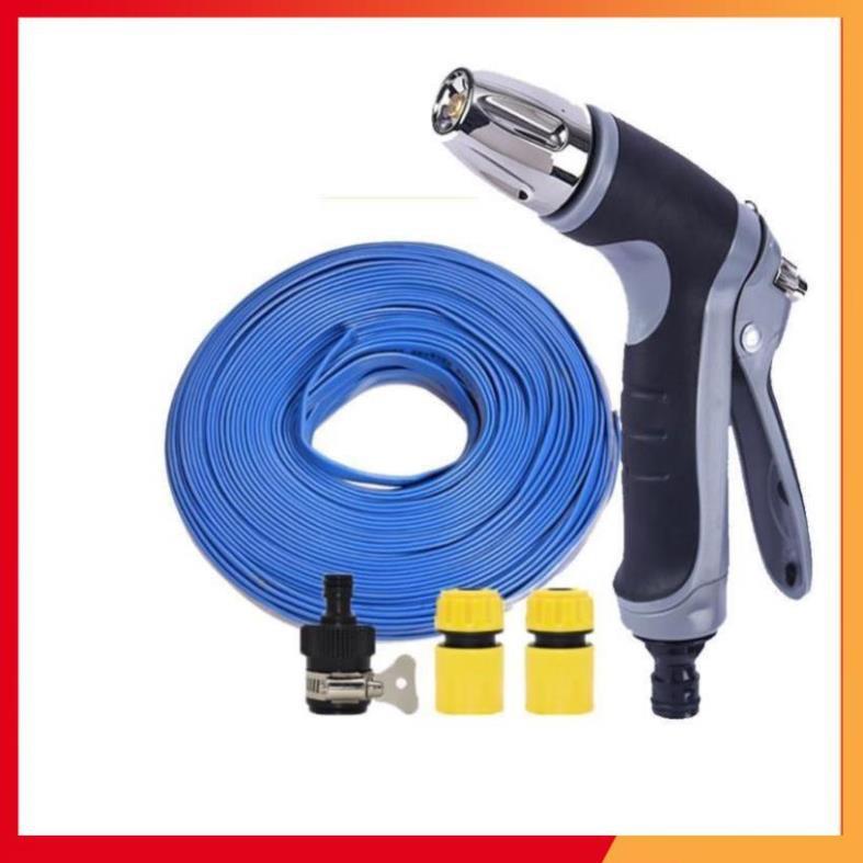 Bộ dây và vòi xịt rửa xe tưới cây tăng áp 20m  206817