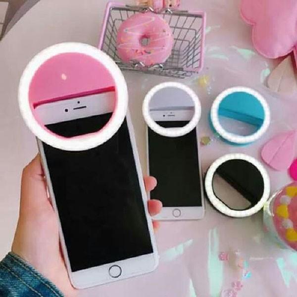 Đèn LED Selfie kẹp điện thoại tạo hiệu ứng ánh sáng