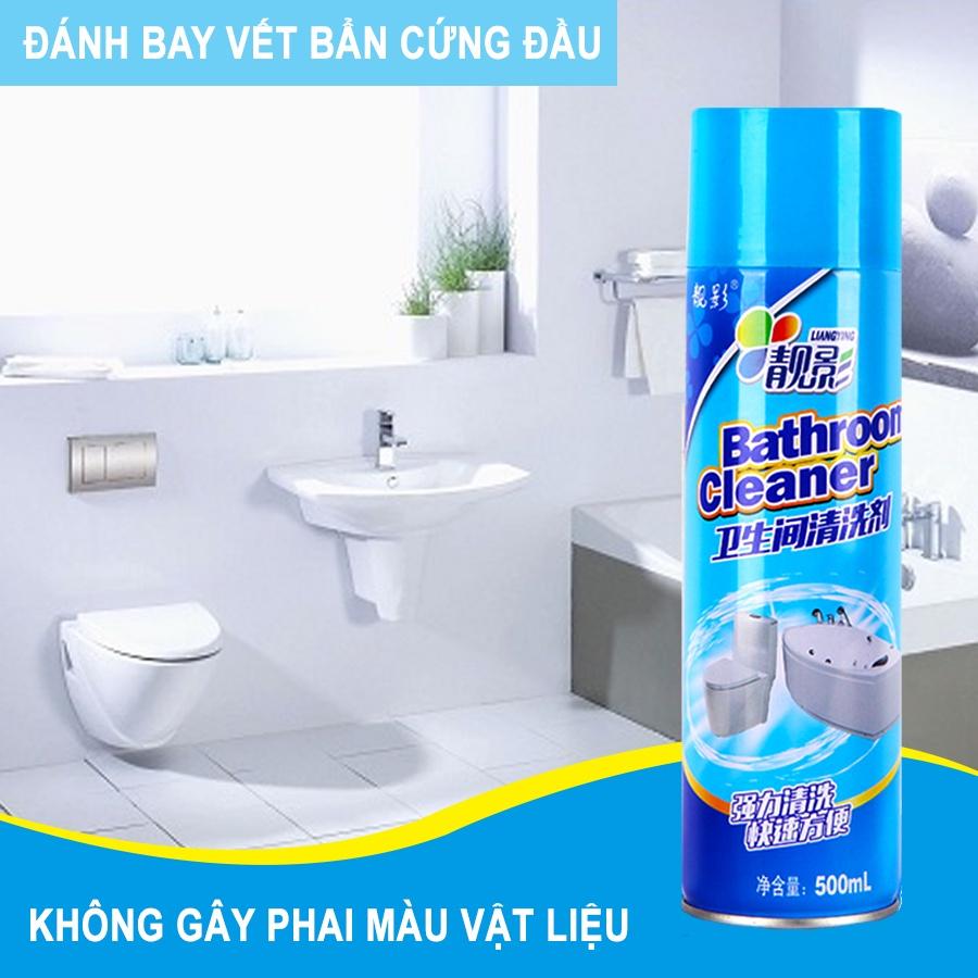 Chai Xịt bọt tuyết tẩy rửa đa năng bình xịt vệ sinh Nhà Tắm Bathroom Cleaner 500ML Siêu Sạch