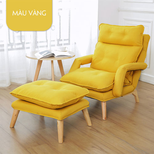 Ghế bành thư giãn, ghế sofa bọc tay nghỉ ngơi đọc sách báo nhiều màu sắc phong cách hàn quốc