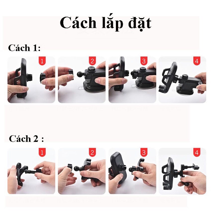 Giá Đỡ Hít Điện Thoại Xe Hơi, Kệ treo điện thoại trên xe ô tô để bàn LOẠI 1_B041
