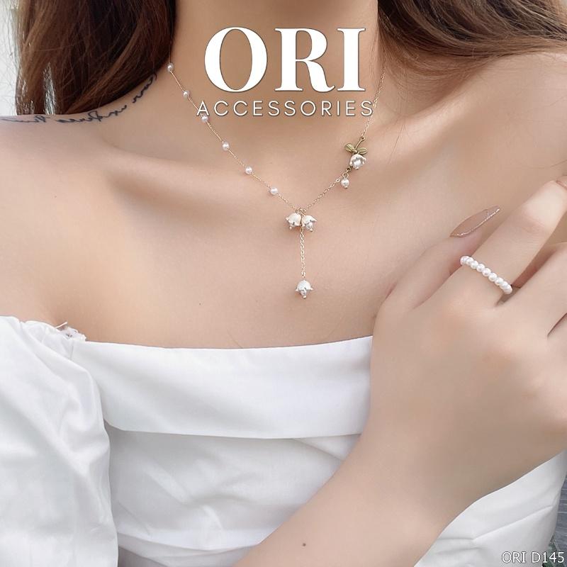 Dây chuyền nữ họa tiết hoa Flora độc đáo xinh xắn ORI ACCESSORIES D145