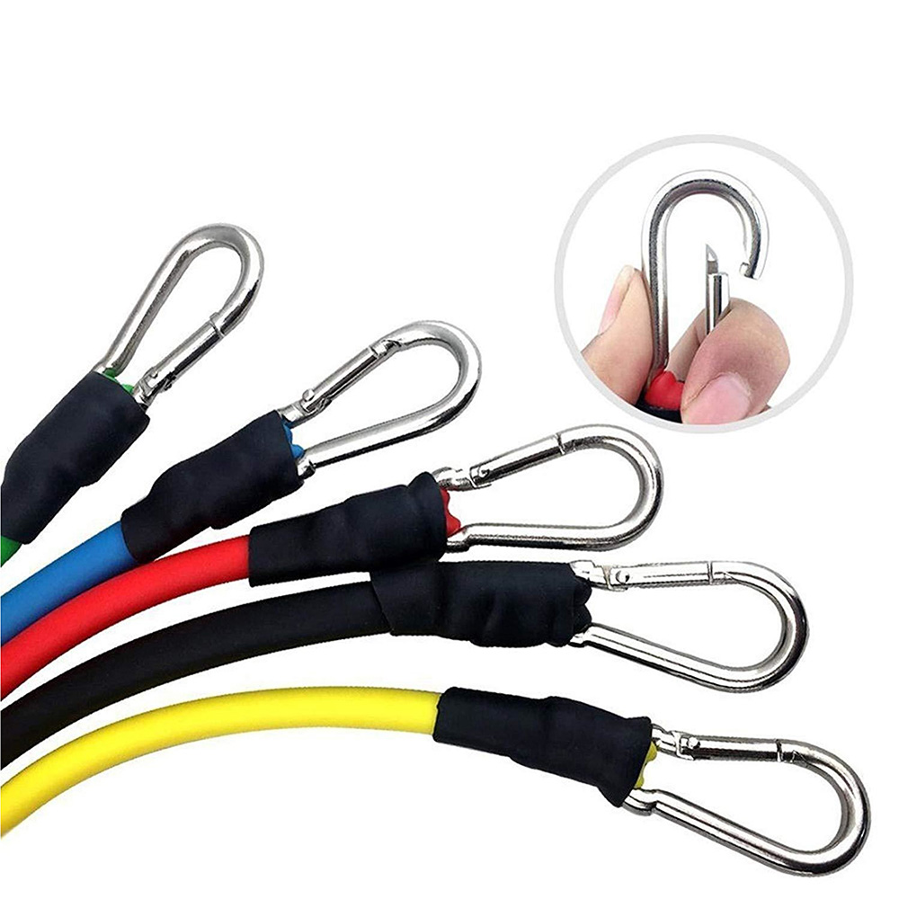 BỘ 5 DÂY DÂY KHÁNG LỰC TẬP GYM - MÓC THÉP TO CHẮN CHẮN HỖ TRỢ TẬP GYM ĐA NĂNG
