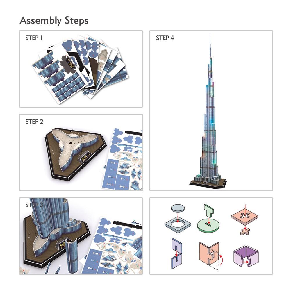 Mô hình giấy 3D - Led Burj Khalifa L133h