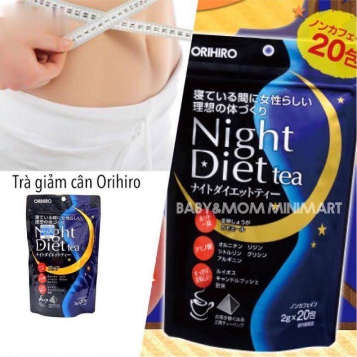 Trà giảm cân đêm Orihiro Night Diet Tea Nhật Bản loại 20 gói và 24 gói - Loại 24 gói
