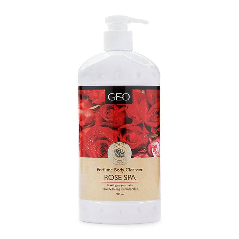 Sữa Tắm Trắng Da Hương Hoa Hồng Perfume Body Cleanser Rose Spa Geo (600ml)