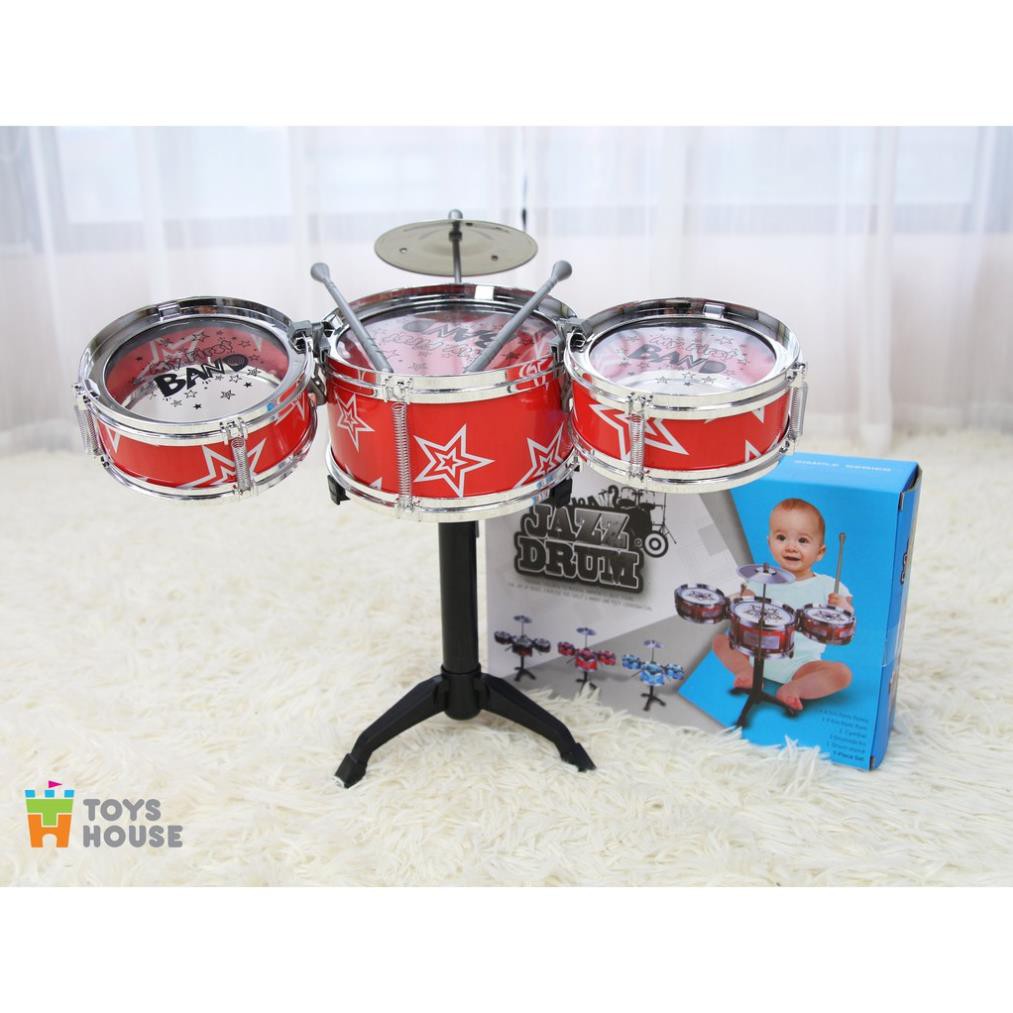 Đồ chơi trống cho bé Jazz Drum Toyshouse - Đồ chơi âm nhạc cho bé trai và bé gái chính hãng