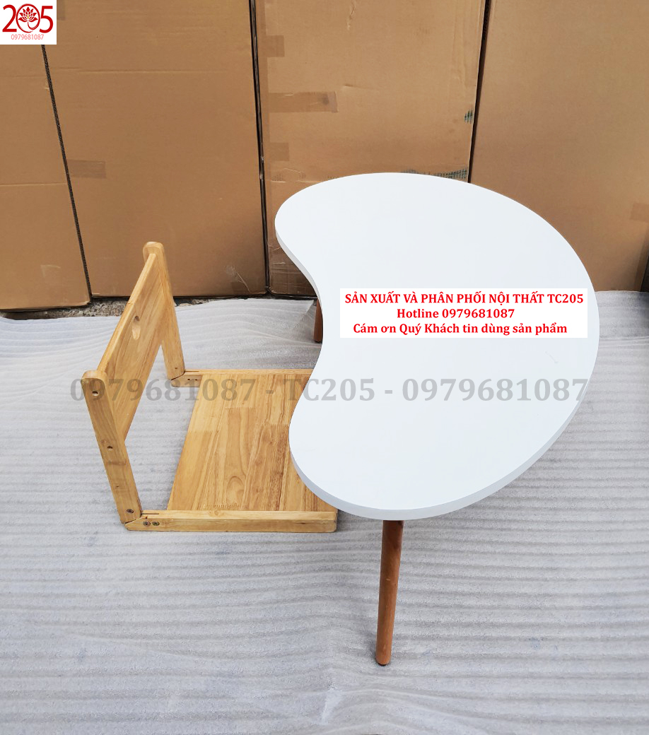 BÀN TRÀ/BÀN SOFA HÌNH HẠT ĐẬU 3 CHÂN