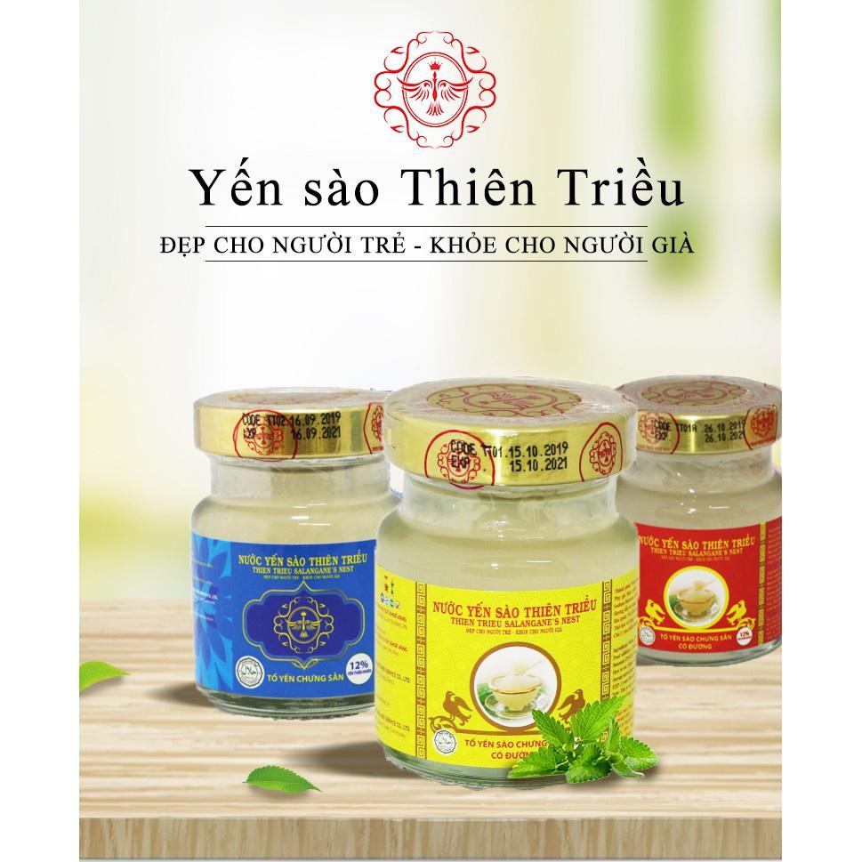 Lốc 8 hũ nước yến sào cao cấp Thiên Triều (đường phèn) 70ml/hũ - Yến sào Thiên Triều