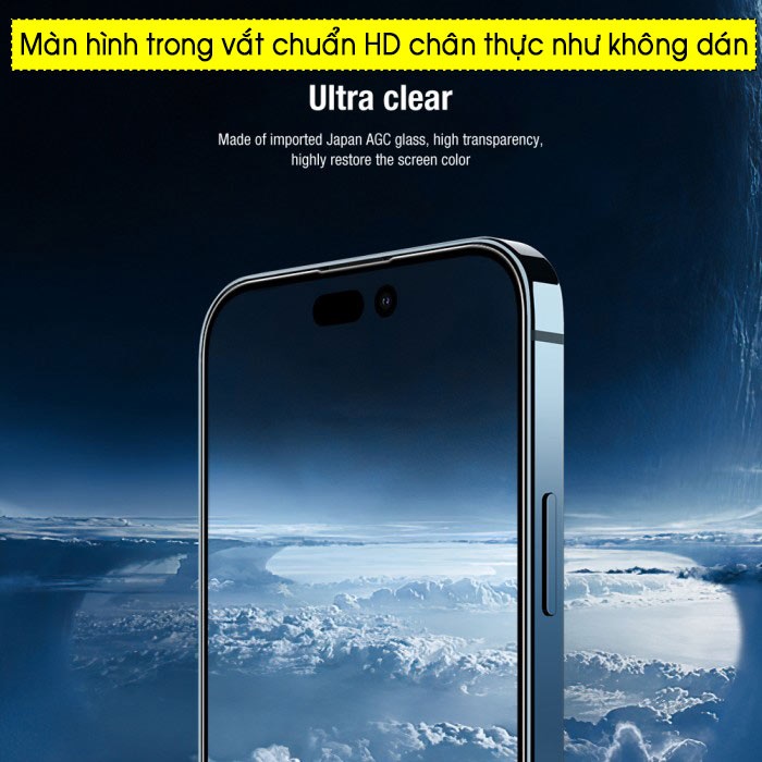 Dán kính cường lực màn hình cho iPhone 15, 15 Plus, 15 Pro, 15 Pro Max hiệu Nillkin CP+ Pro - Vát cạnh 2.5D, phủ nano hạn chế vân tay - Hàng nhập khẩu