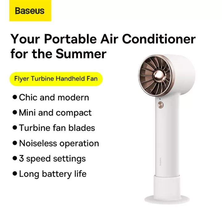 Quạt Tuabin cầm tay Baseus Flyer Turbine Handheld Fan- hàng chính hãng